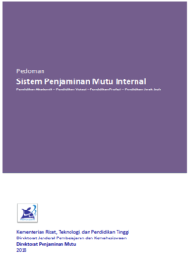 Pedoman Sistem Penjaminan Mutu Internal