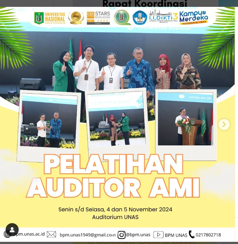 Pelatihan Auditor AMI 2024