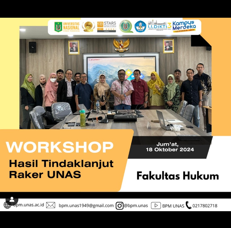 Workshop Hasil Tindaklanjut Raker UNAS