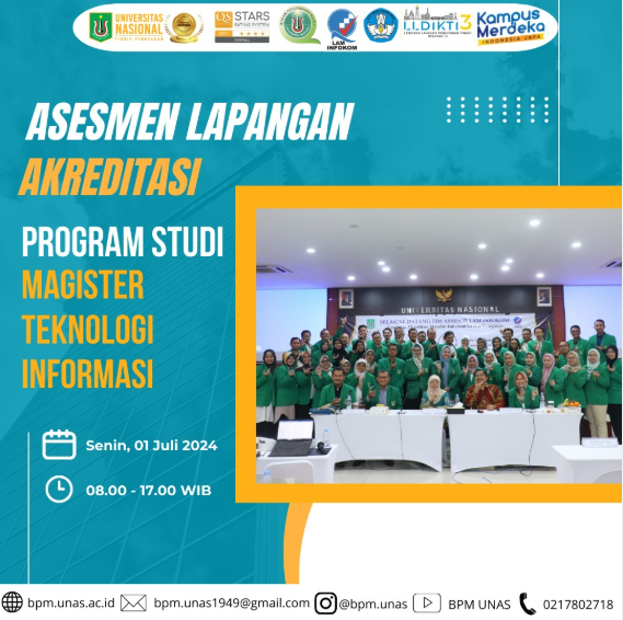 Asesmen Lapangan Akreditasi Program Studi Magister Teknologi Informasi Fakultas Teknologi, Komunikasi dan Informatika