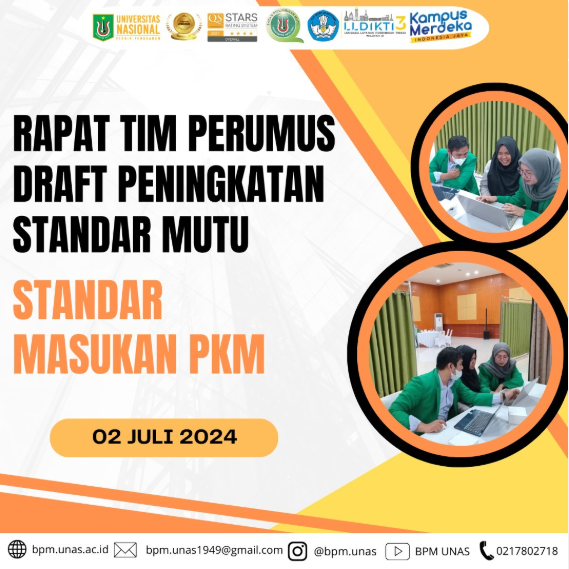 Rapat Tim Perumus Draft Peningkatan Standar Mutu-Standar Masukan PkM