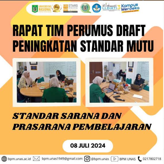 Rapat Tim Perumus Draft Peningkatan Standar Mutu – Standar Sarana dan Prasarana Pembelajaran