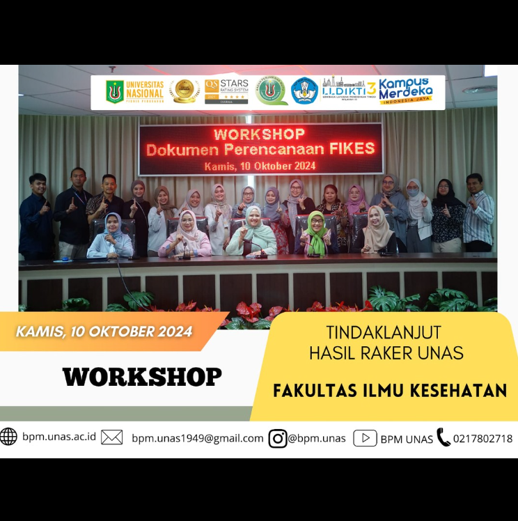 Workshop Hasil Tindaklanjut Raker UNAS – FIKES