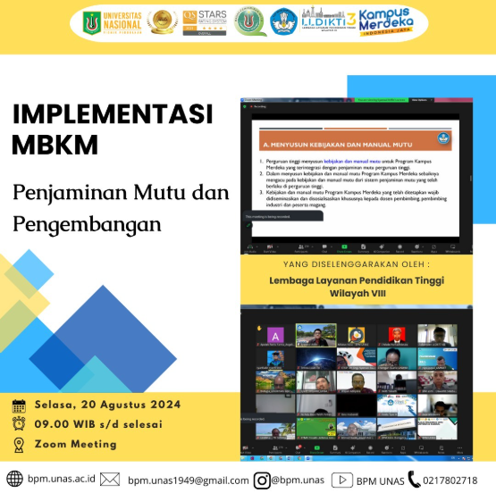 Implementasi MBKM terkait “Penjaminan Mutu dan Pengembangan”