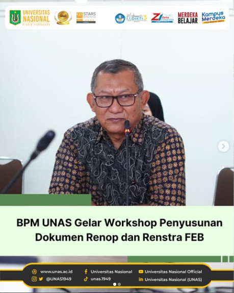 BPM UNAS gelar workshop penyusunan dokumen Renop dan Renstra FEB