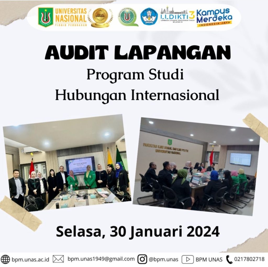 Audit Lapangan Prodi Hubungan Internasional