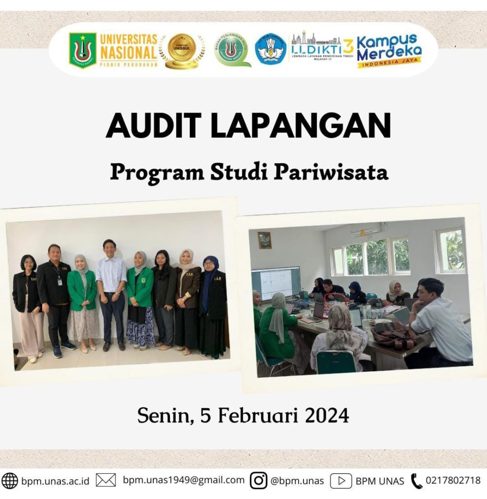 Audit Lapangan Program Studi Pariwisata