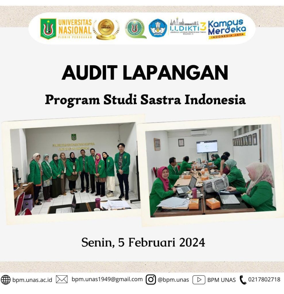 Audit Lapangan Program Studi Sastra Indonesia