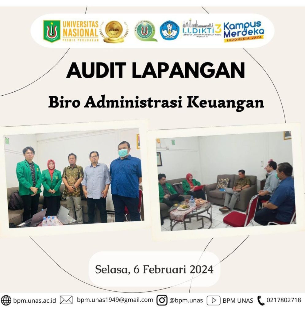 Audit Lapangan Biro Administrasi Keuangan