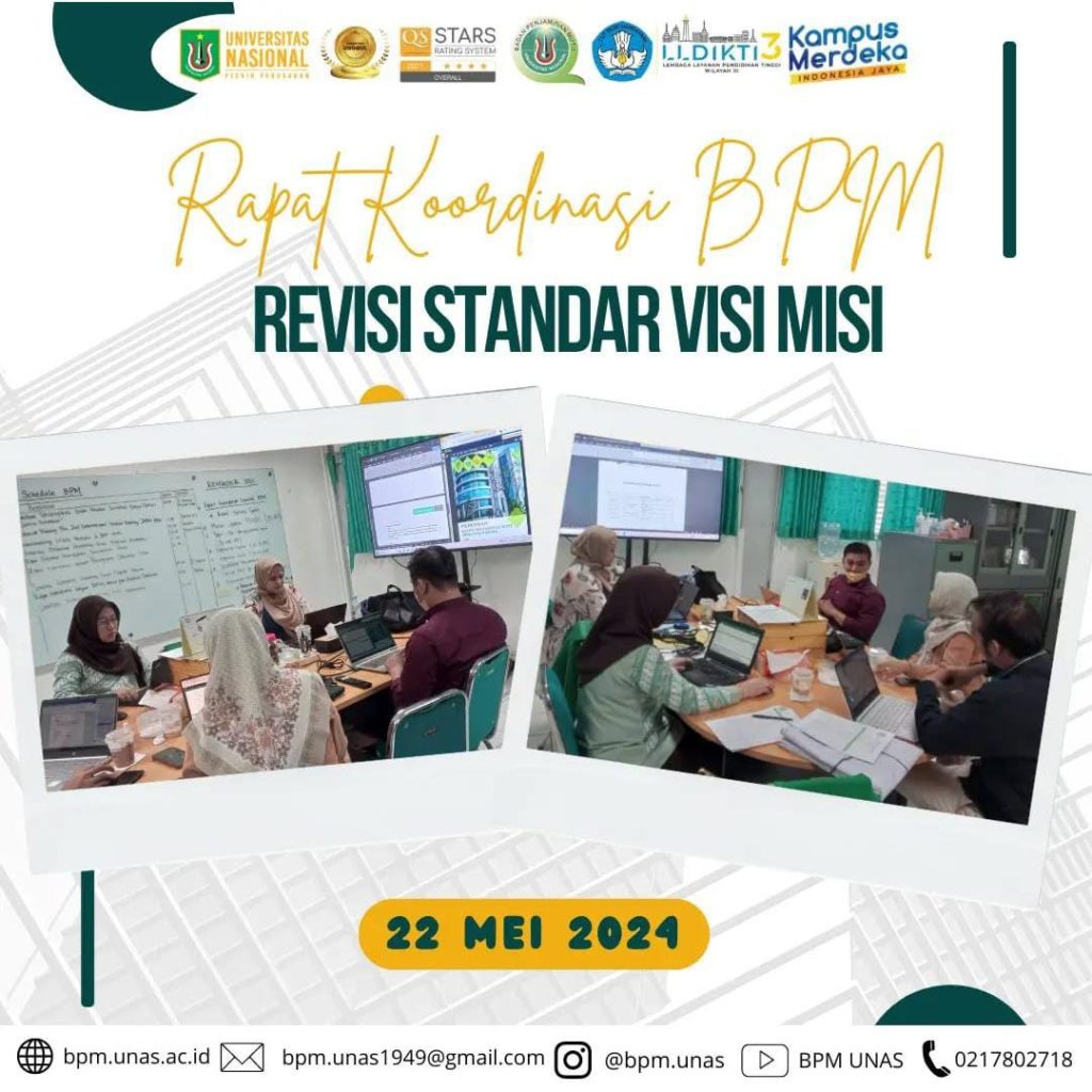 Rapat Koordinasi BPM Revisi Standar Visi Misi