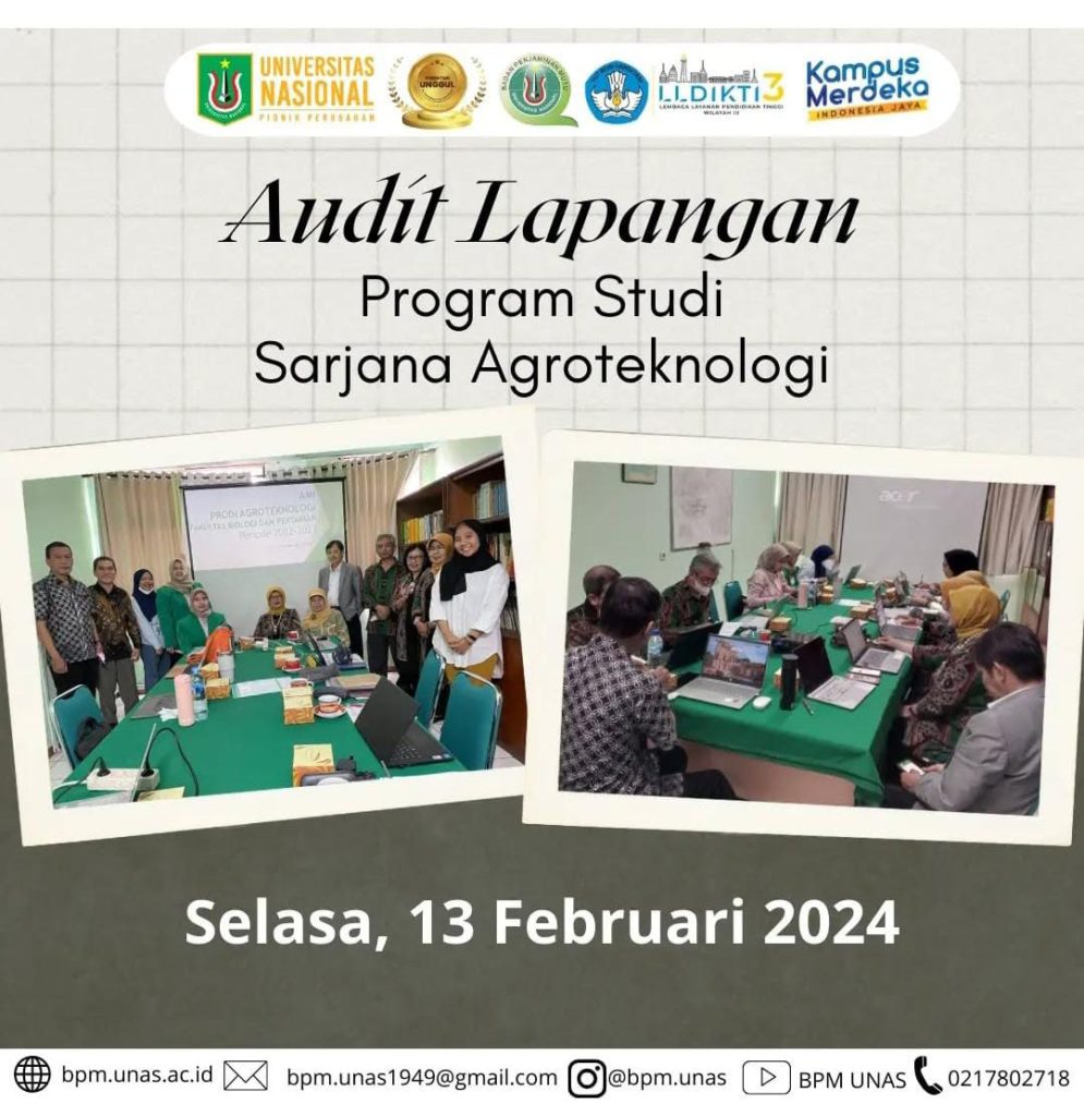 Audit Lapangan Program Studi Sarjana Agroteknologi