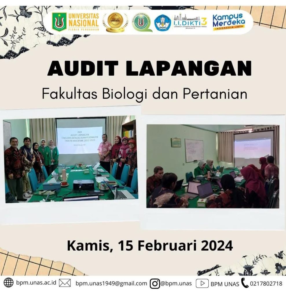 Audit Lapangan Fakultas Biologi dan Pertanian