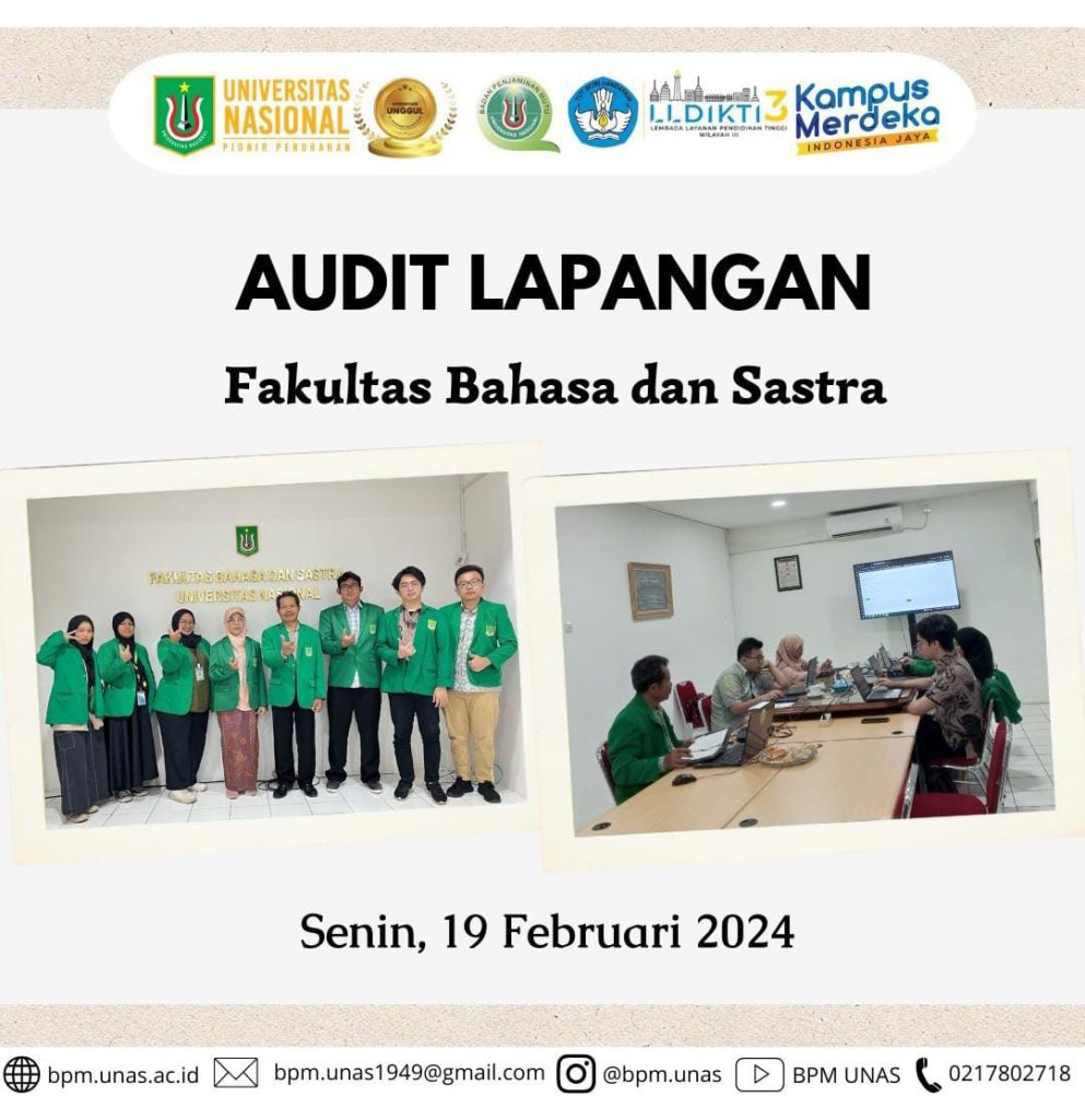 Audit Lapangan Fakultas Bahasa dan Sastra