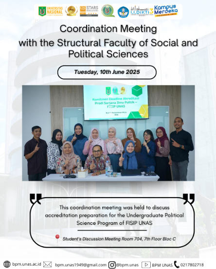 Coordination Meeting with the Structural Faculty of Social and Political Sciences