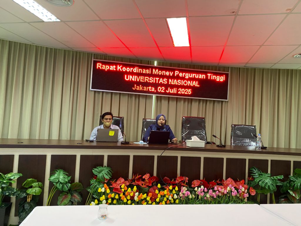 Universitas Nasional Gelar Rapat Koordinasi untuk Persiapan Monev LLDikti III